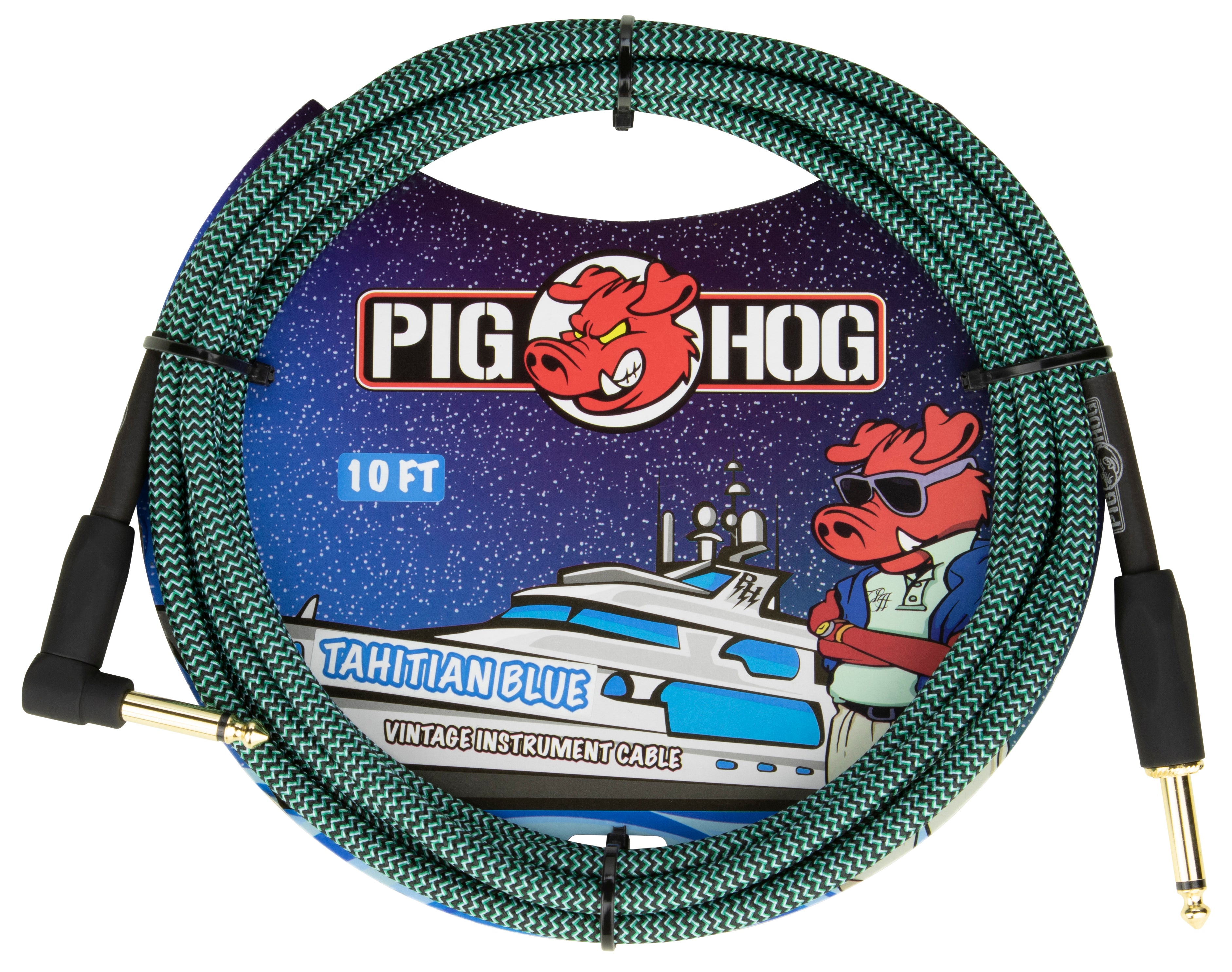 Pig Hog "Tahitian Blue" Instrument Cable