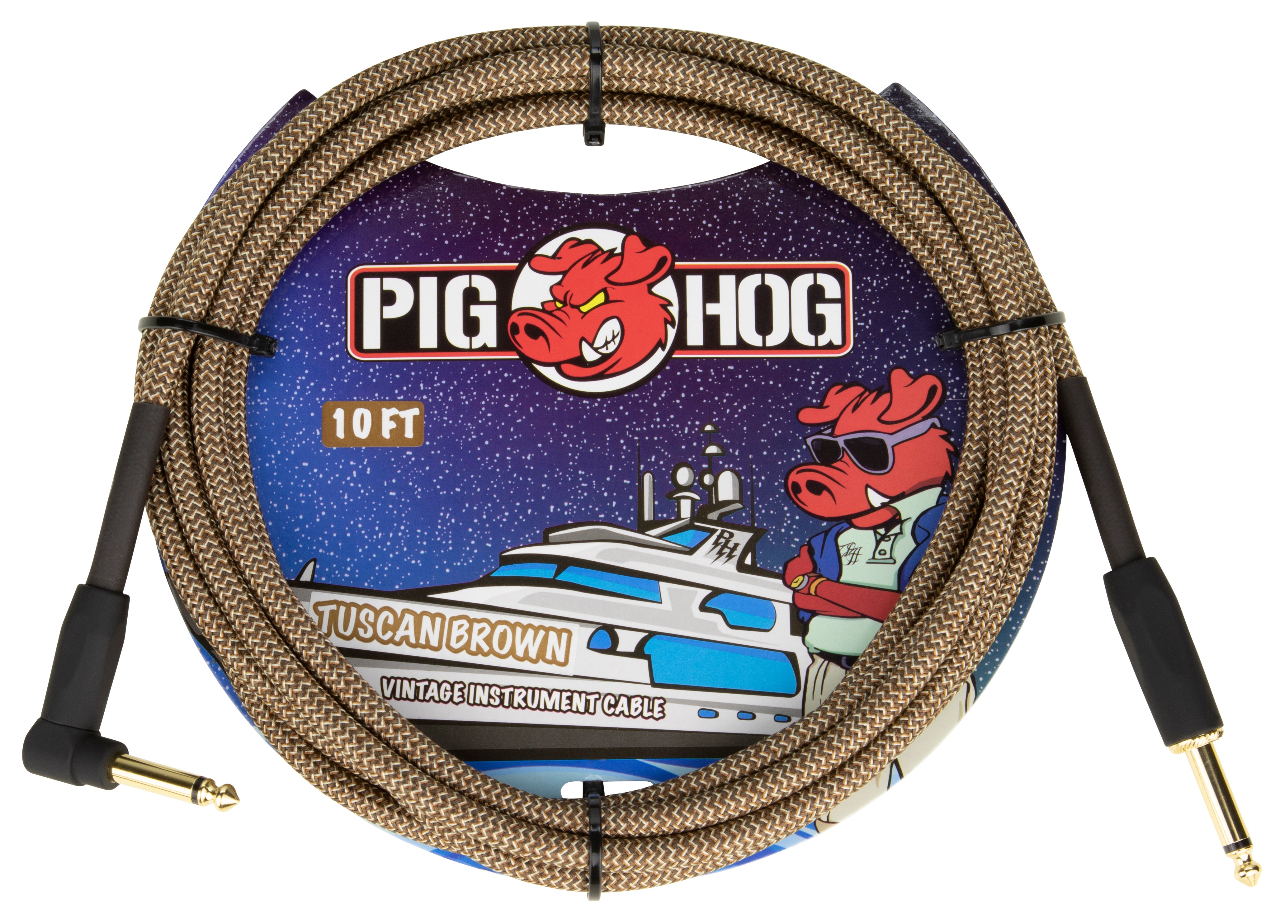 Pig Hog "Tuscan Brown" Instrument Cable