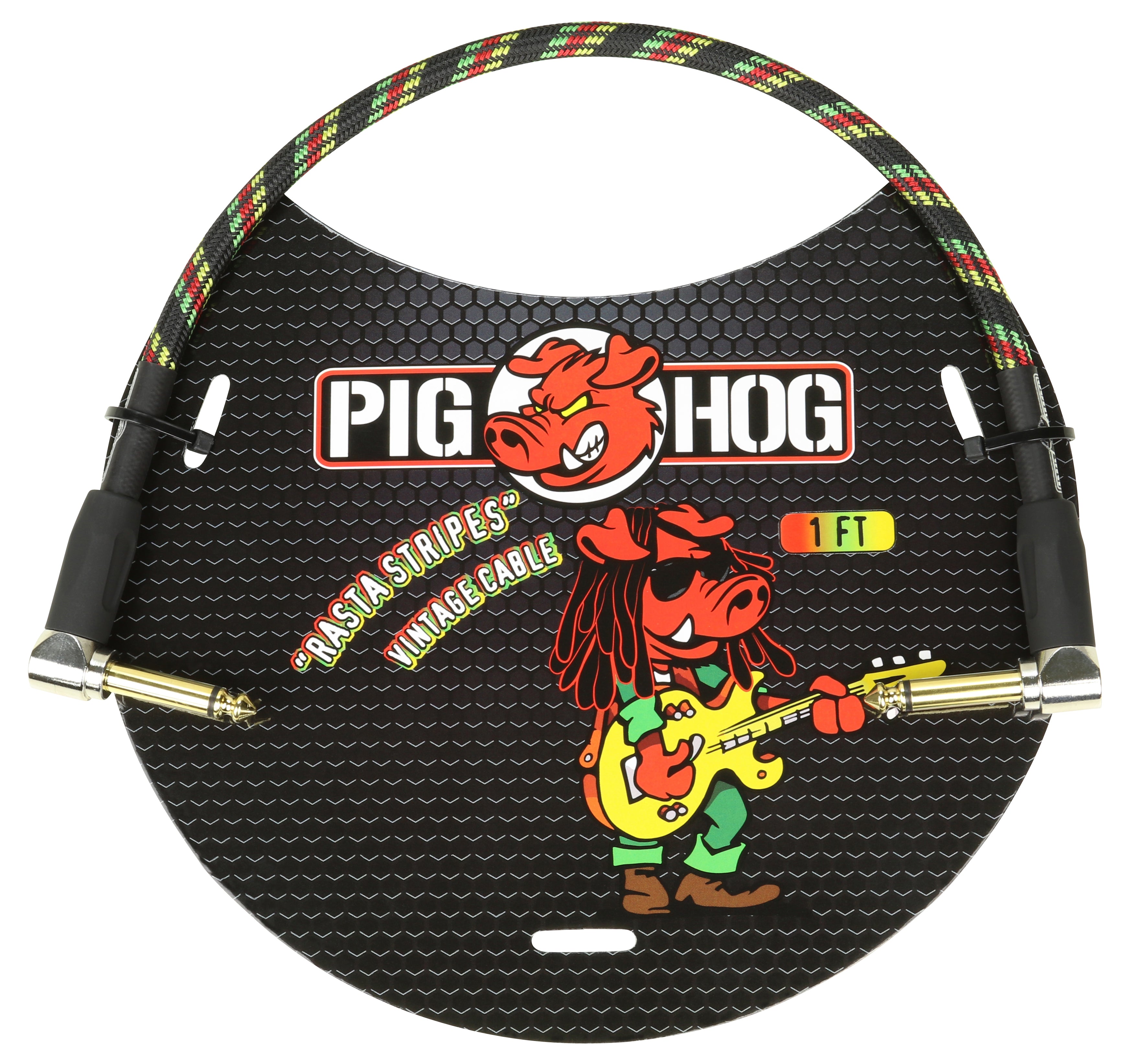 Pig Hog "Rasta Stripe" Patch Cable