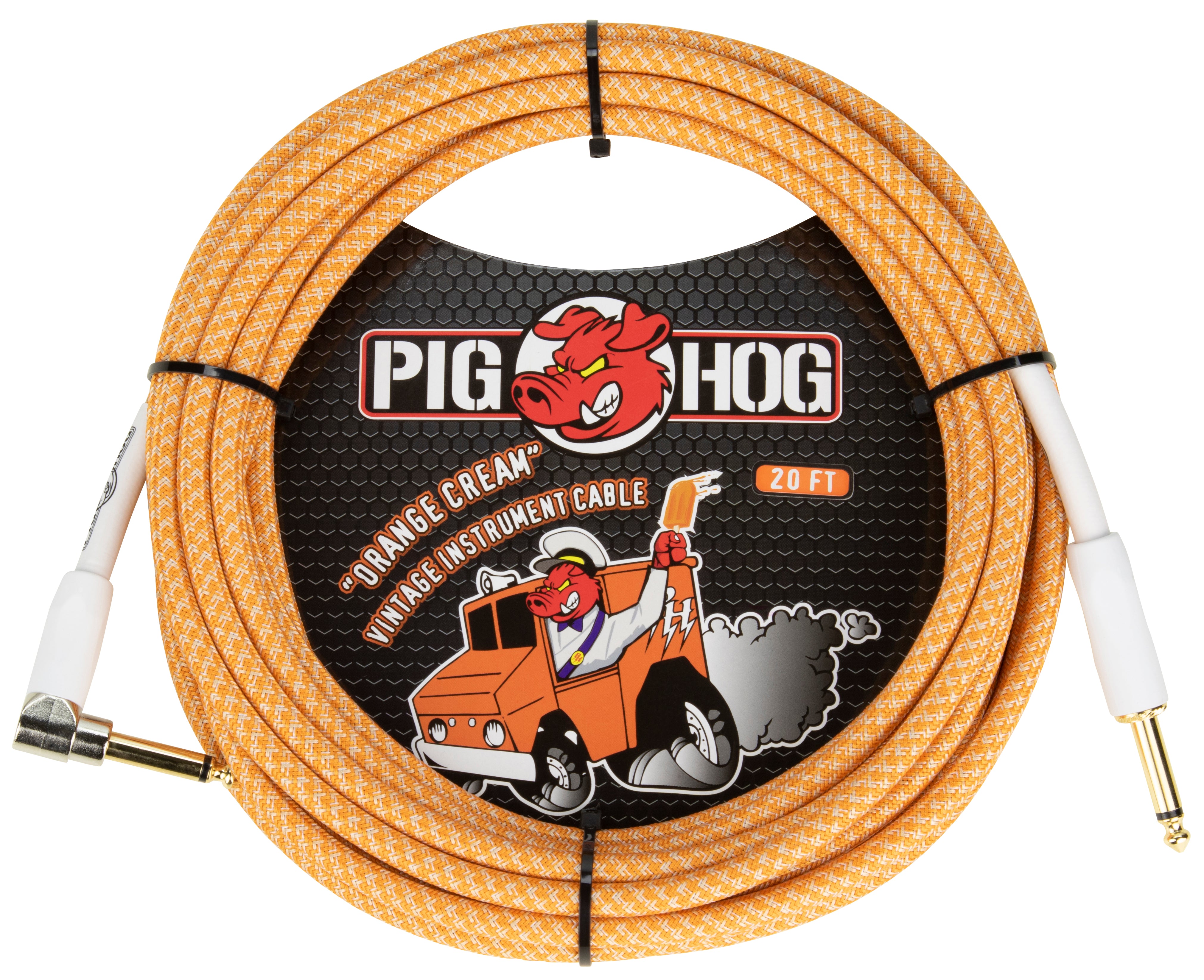 Pig Hog "Orange Crème 2.0" Instrument Cable