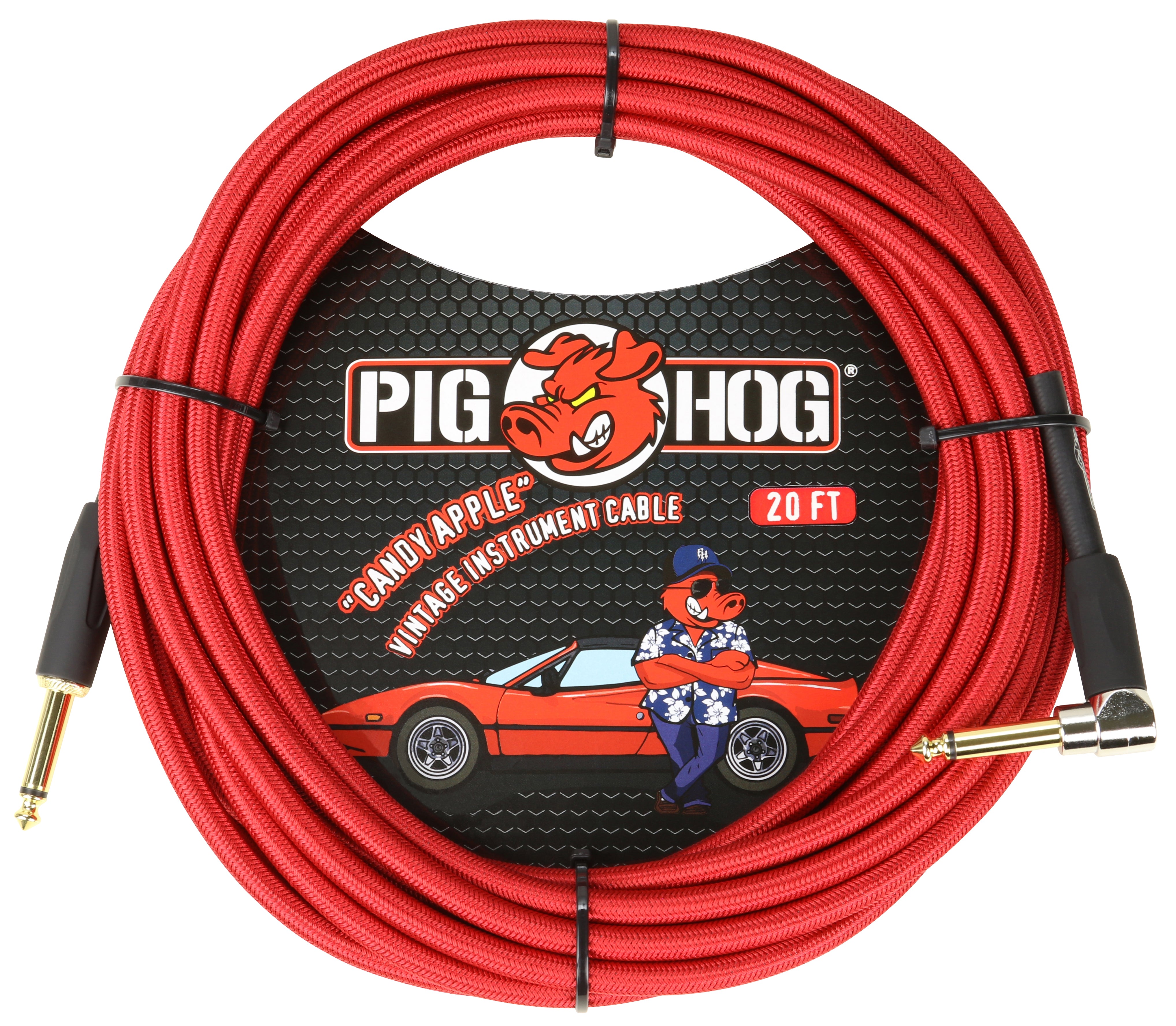 Pig Hog "Candy Apple Red" Instrument Cable