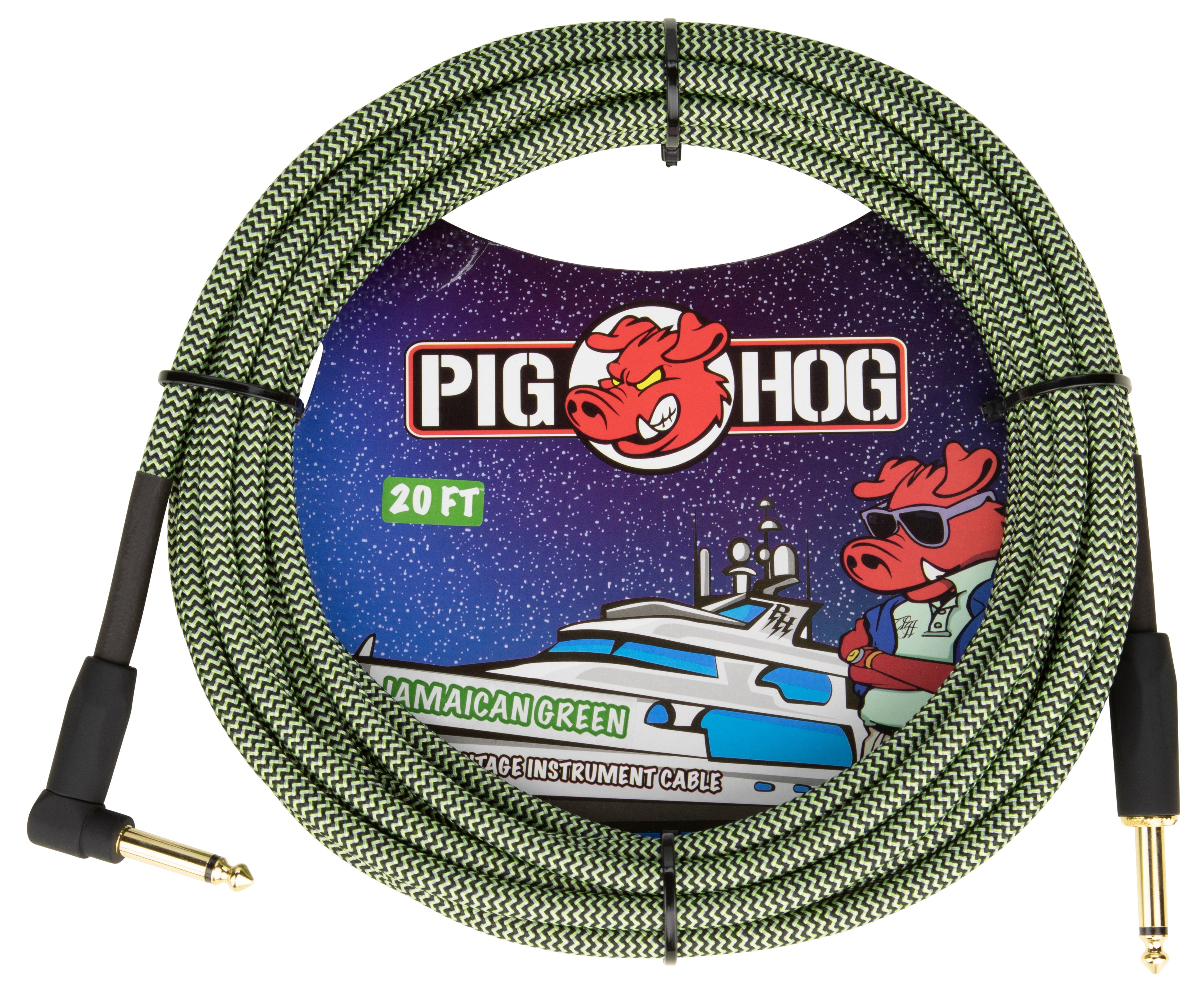 Pig Hog "Jamaican Green" Instrument Cable