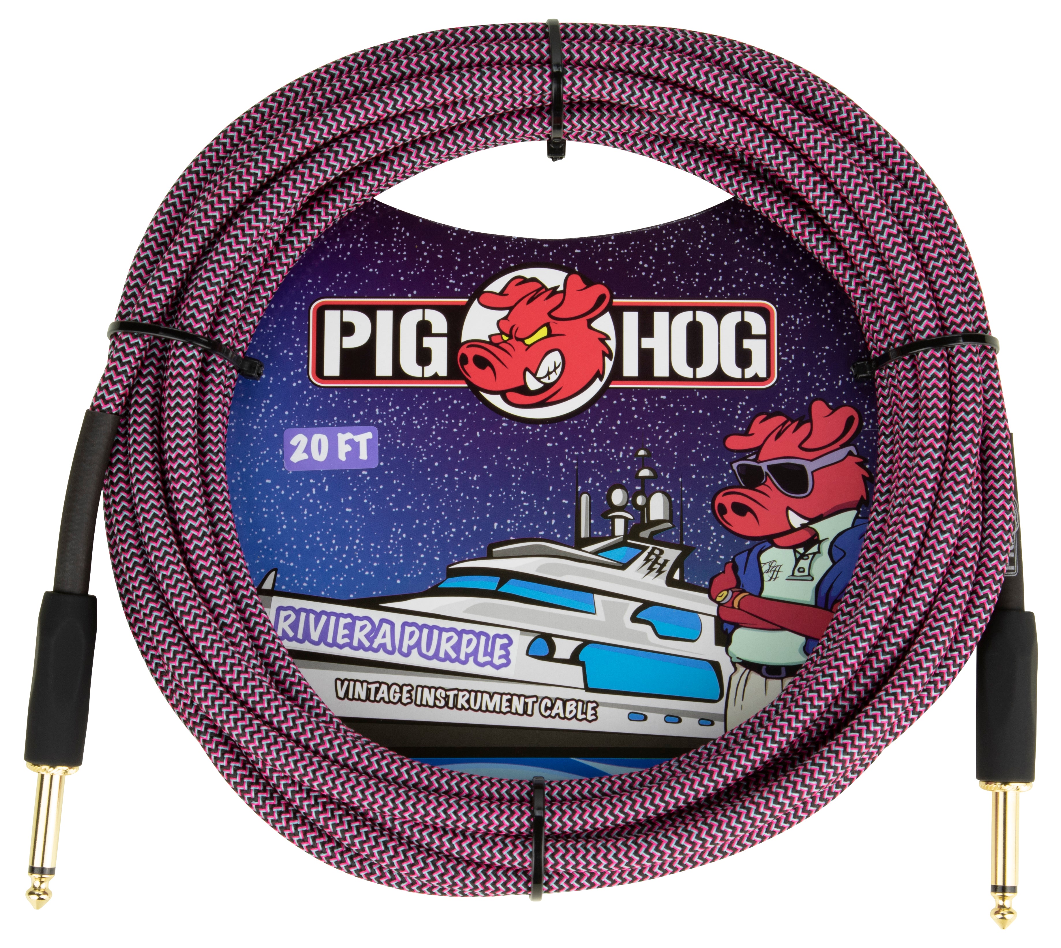 Pig Hog "Riviera Purple" Instrument Cable