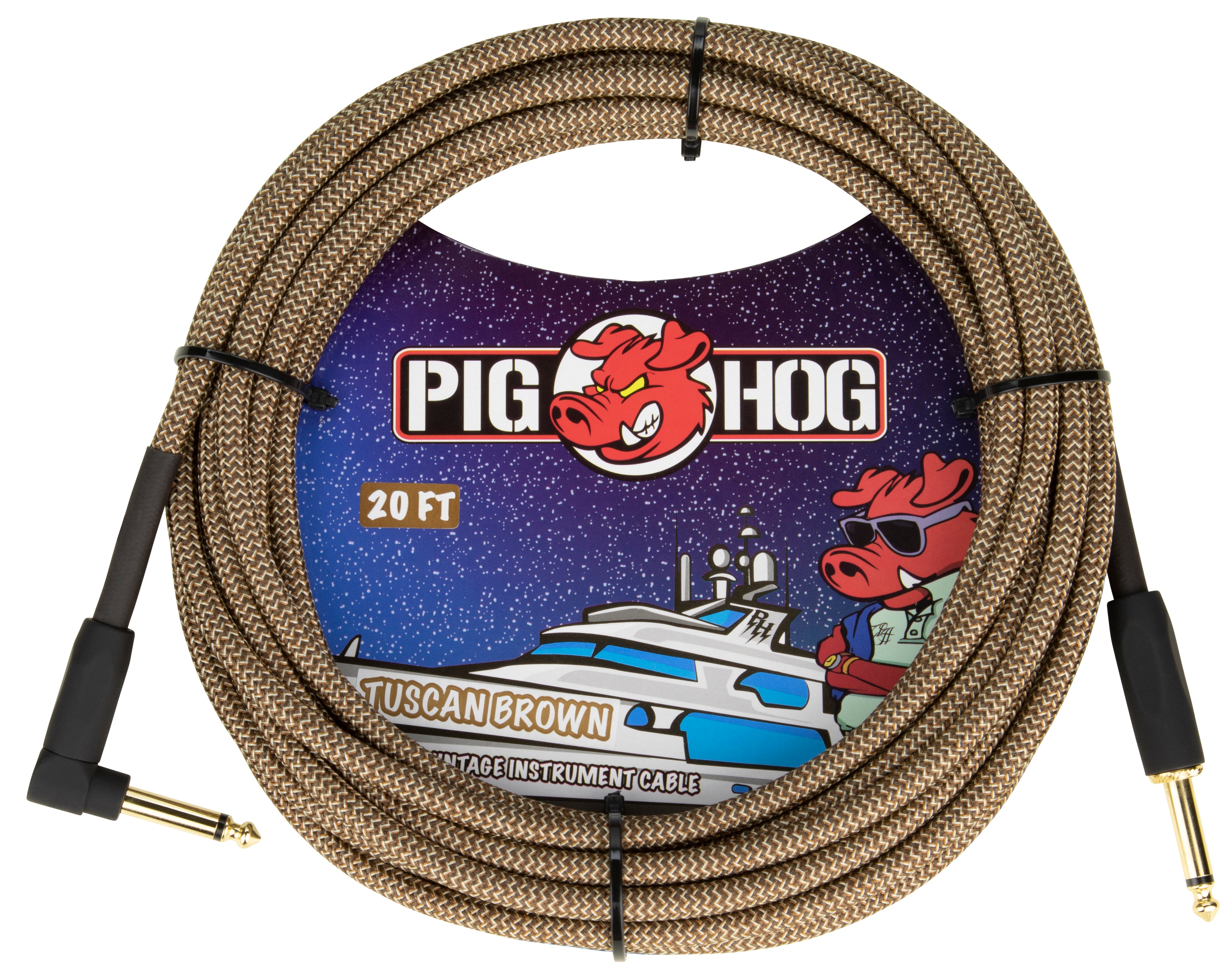 Pig Hog "Tuscan Brown" Instrument Cable