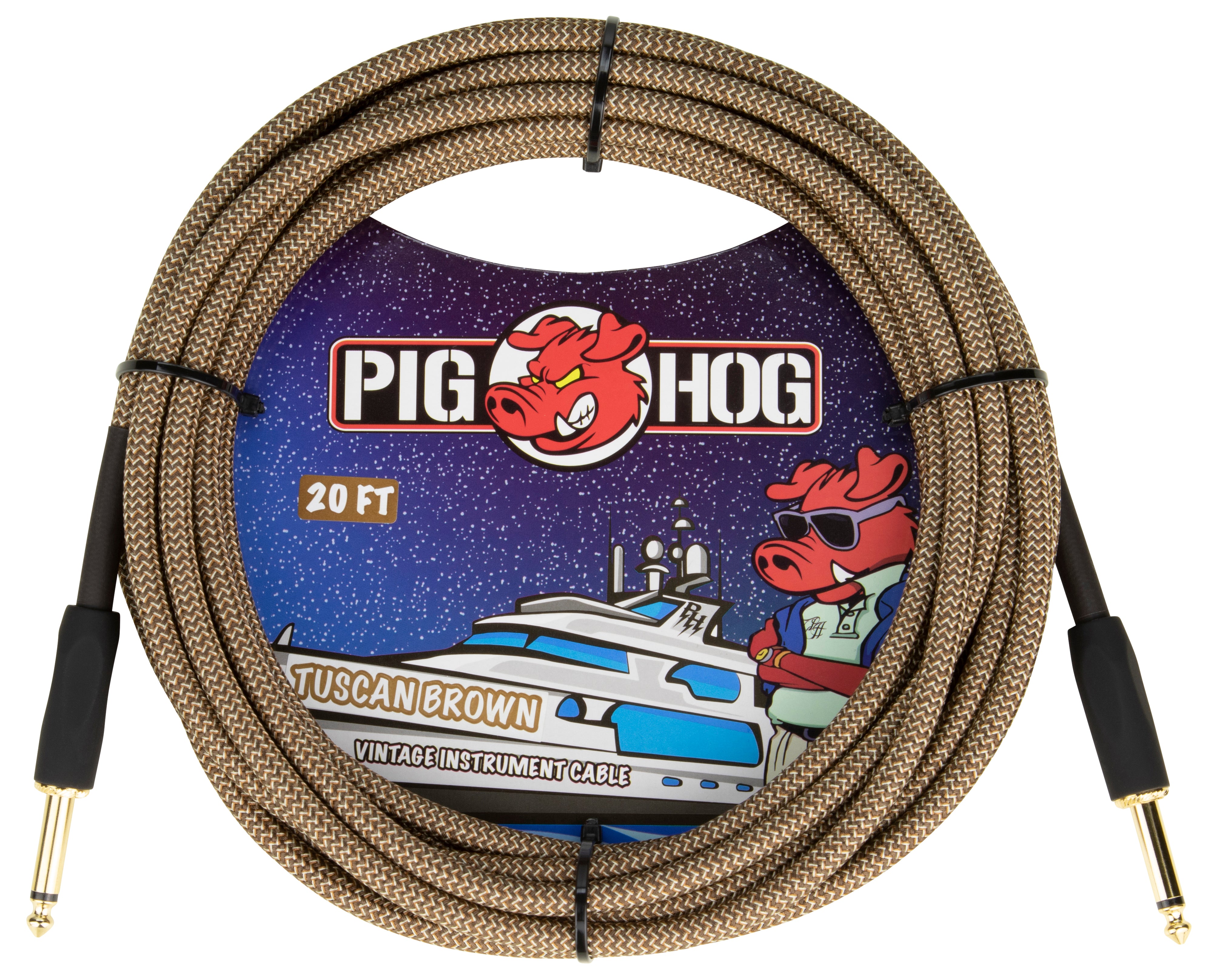 Pig Hog "Tuscan Brown" Instrument Cable