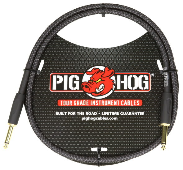 Pig Hog "Black Woven" 3ft Patch Cable