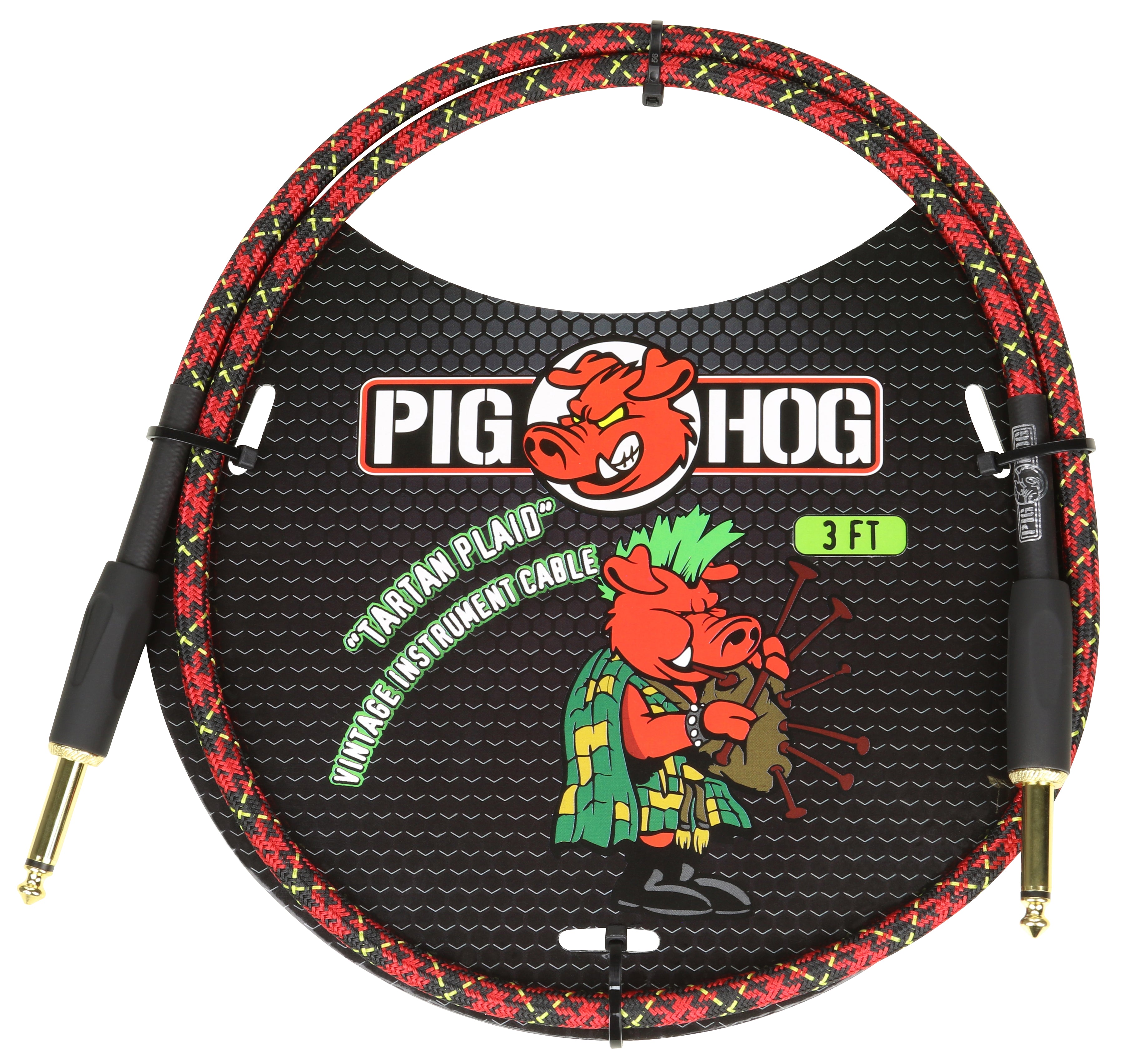 Pig Hog "Tartan Plaid" Patch Cable