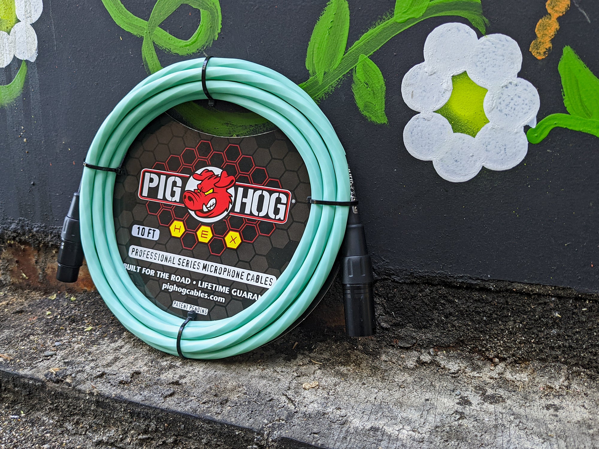 Pig Hog Hex Series Mic Cables - Seafoam Green