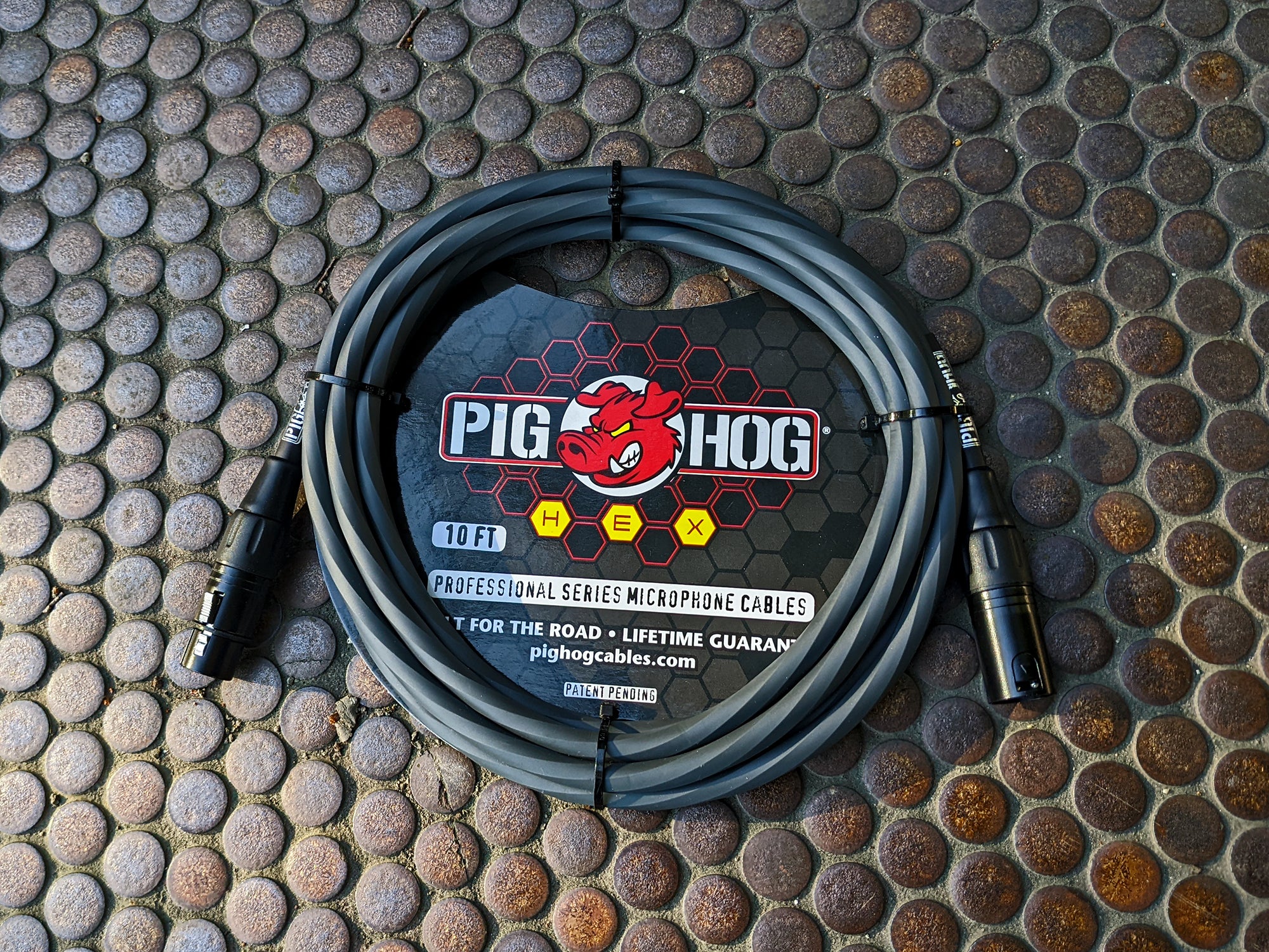 Pig Hog Hex Series Mic Cables - Grey