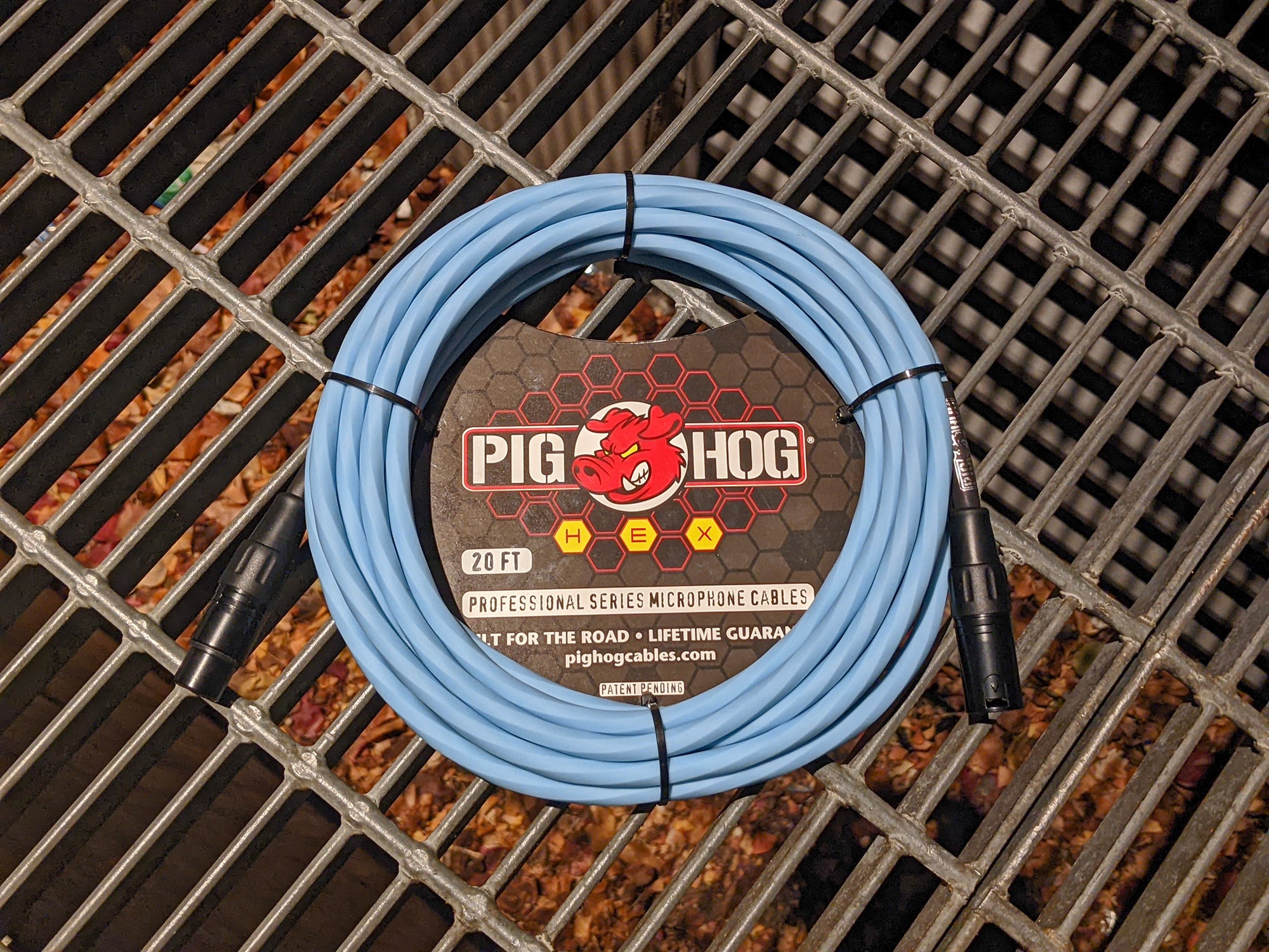 Pig Hog Hex Series Mic Cables - Daphne Blue