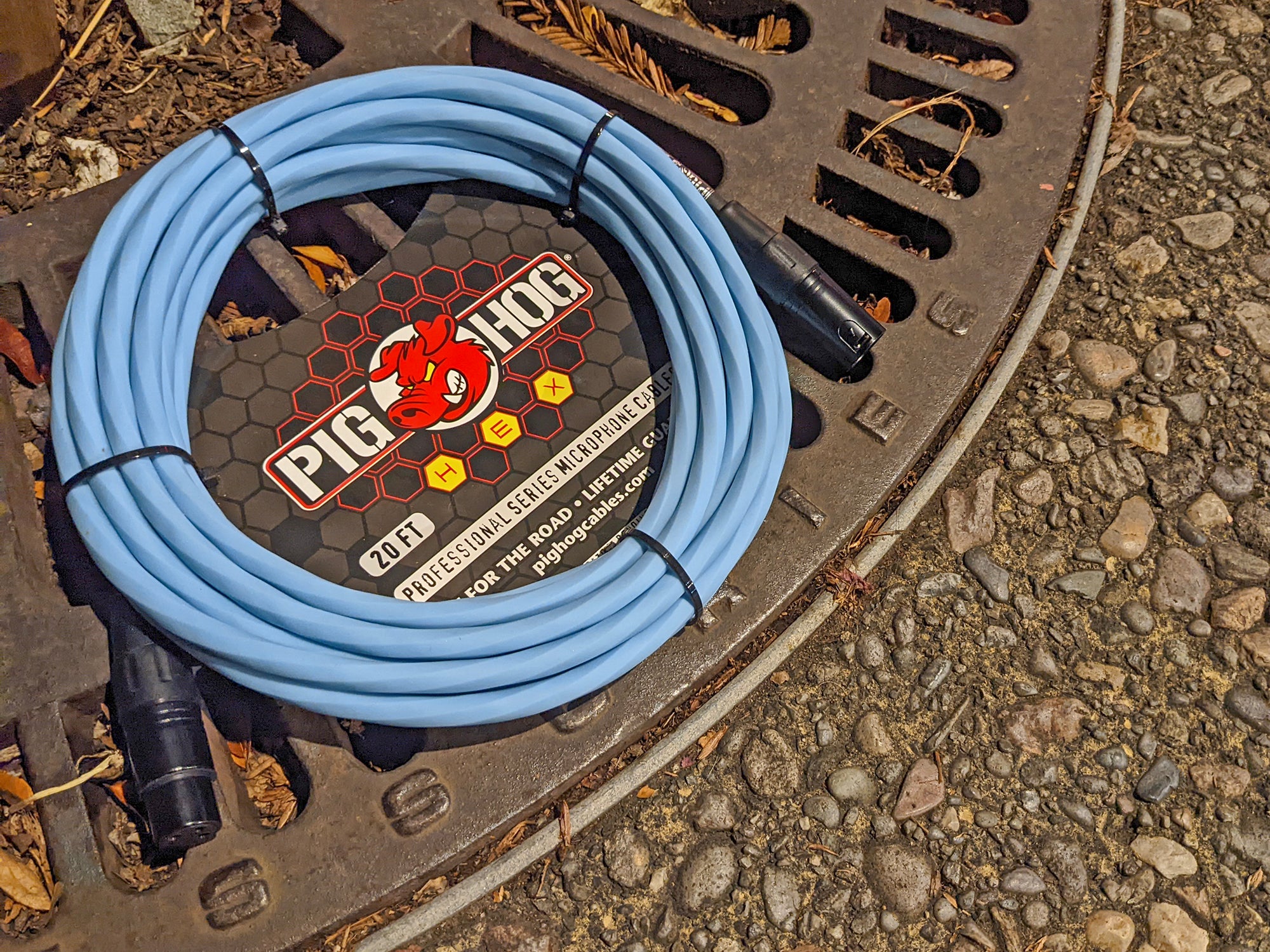 Pig Hog Hex Series Mic Cables - Daphne Blue