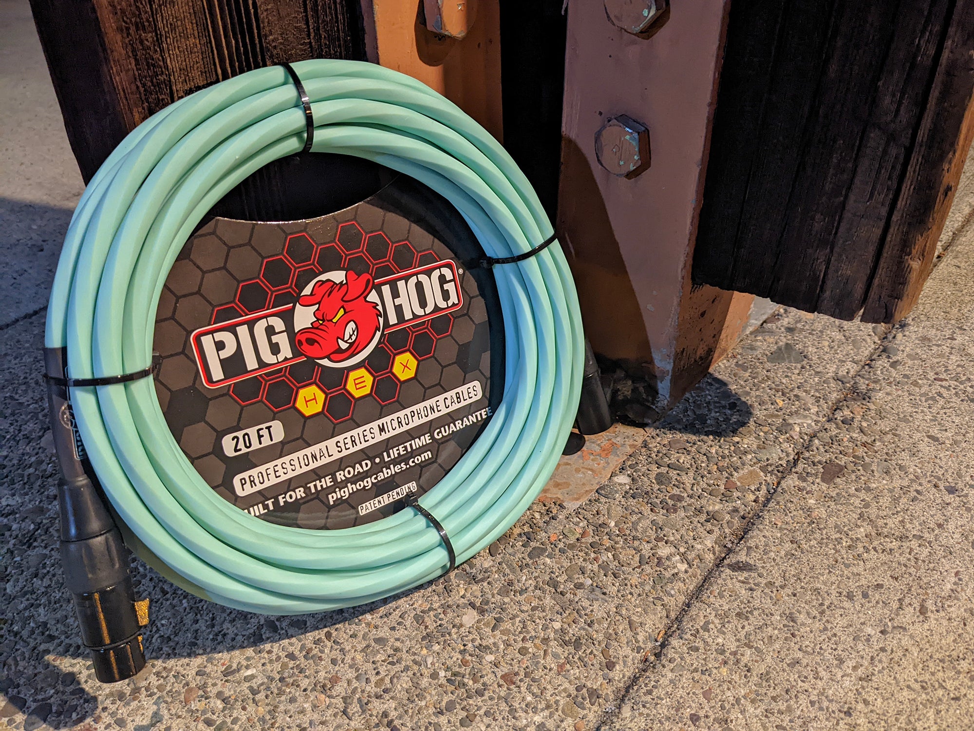 Pig Hog Hex Series Mic Cables - Seafoam Green