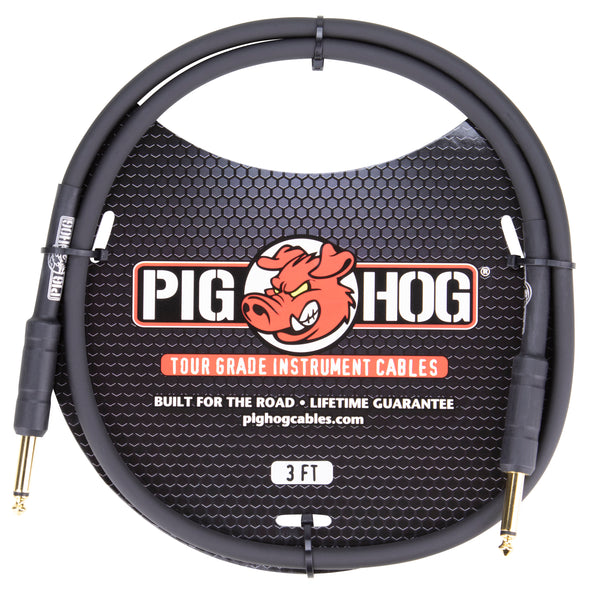 Pig Hog 3ft 1/4" - 1/4" 8mm Inst. Cable