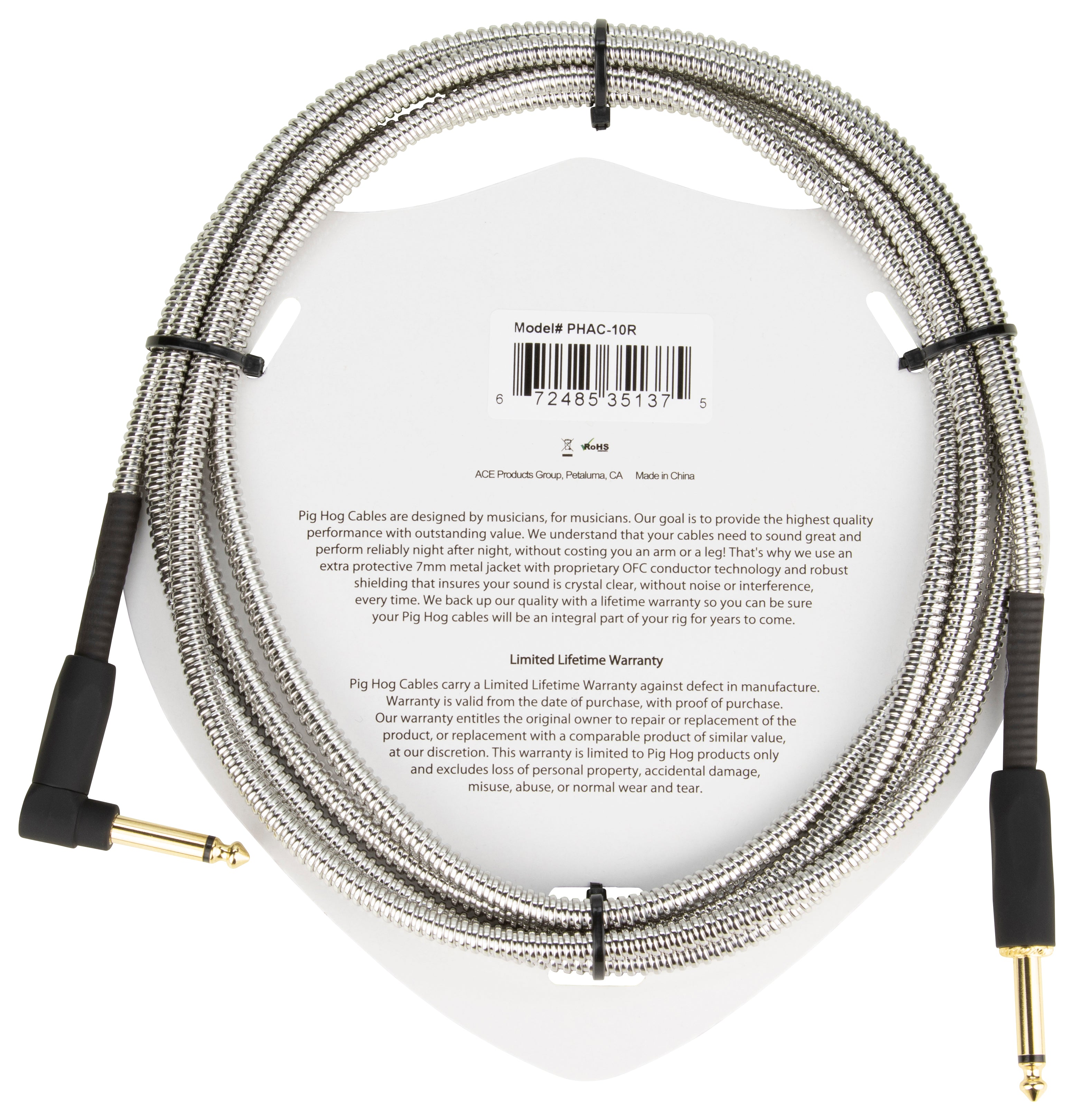 Pig Hog "Armor Clad" Instrument Cable