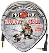 Pig Hog "Armor Clad" Instrument Cable, 20ft Right Angle