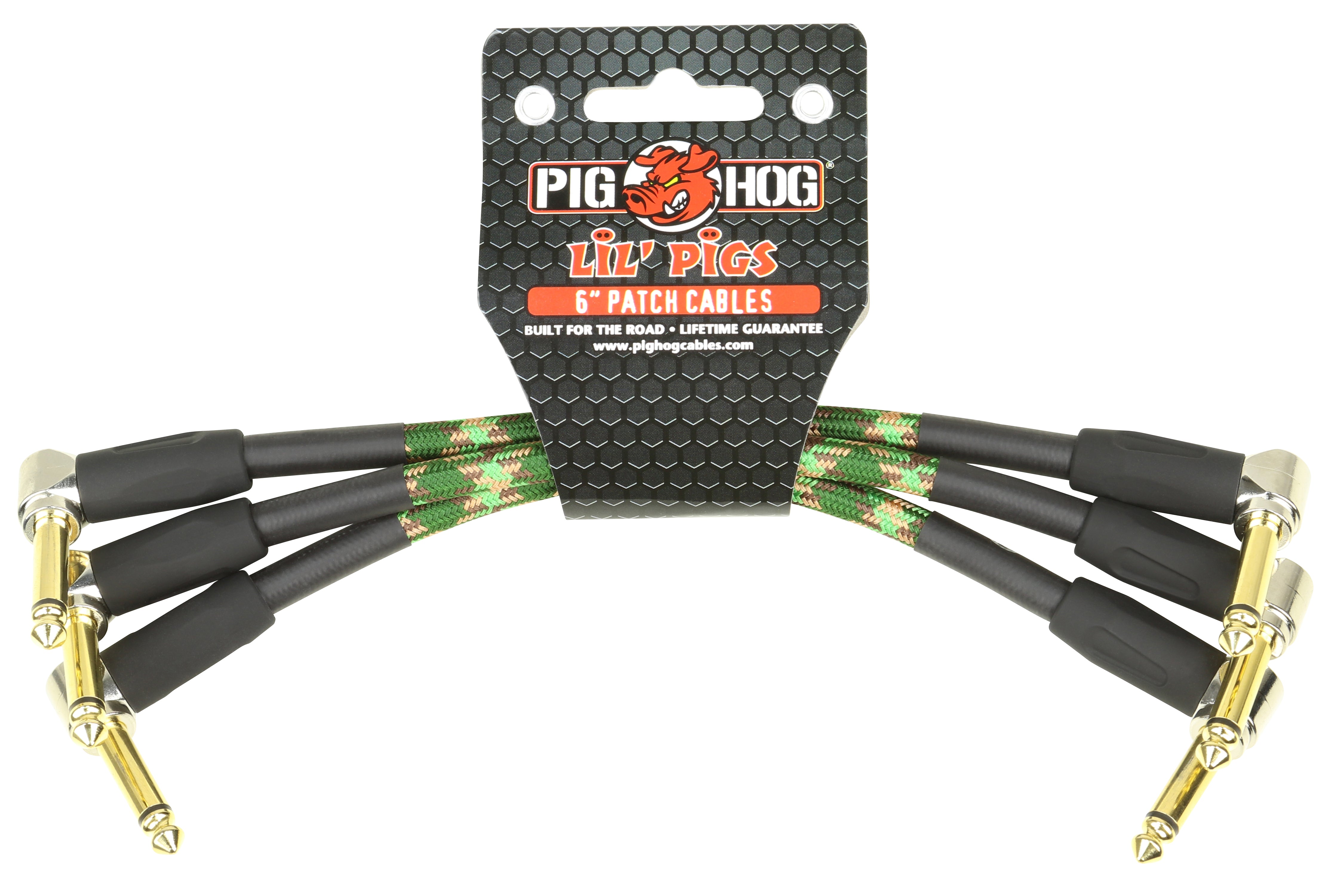 Pig Hog Lil Pigs "Amp Grill" 6in Patch Cables