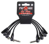 Pig Hog Lil Pigs 6in Low Profile Patch Cables - 4 pack