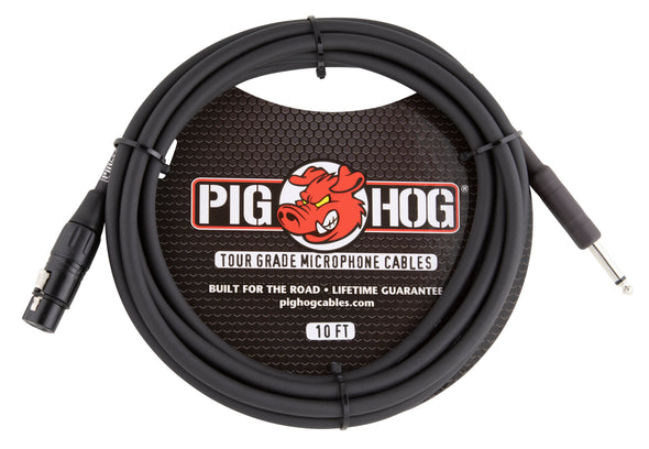 Pig Hog Hi-Z Mic Cable, 10ft