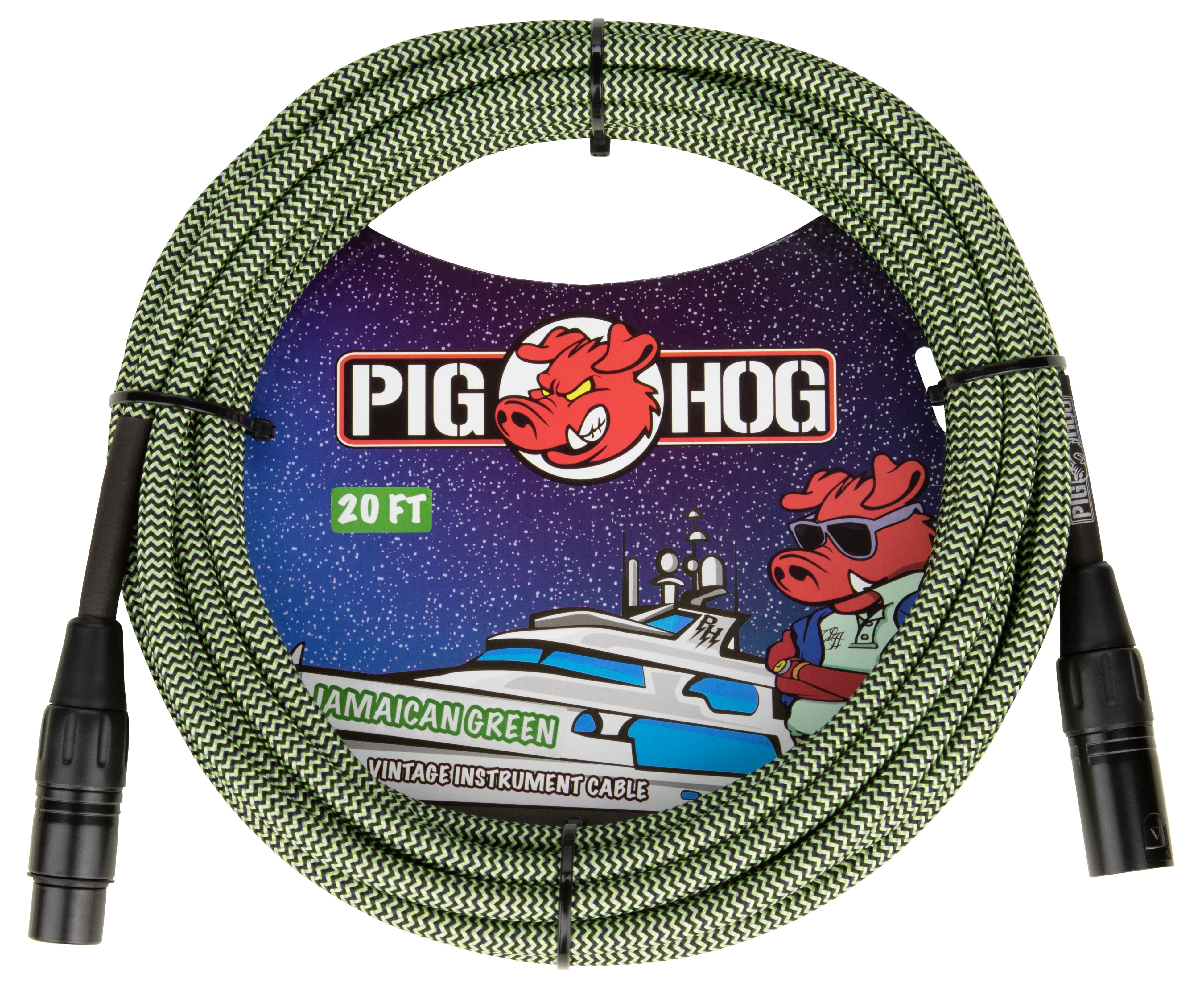 Pig Hog "Jamaican Green" Instrument Cable