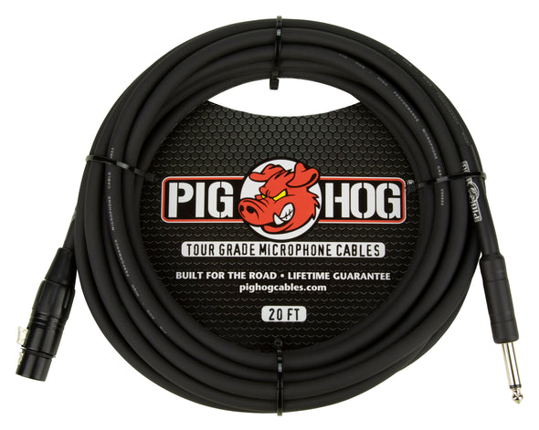Pig Hog Hi-Z Mic Cable, 20ft
