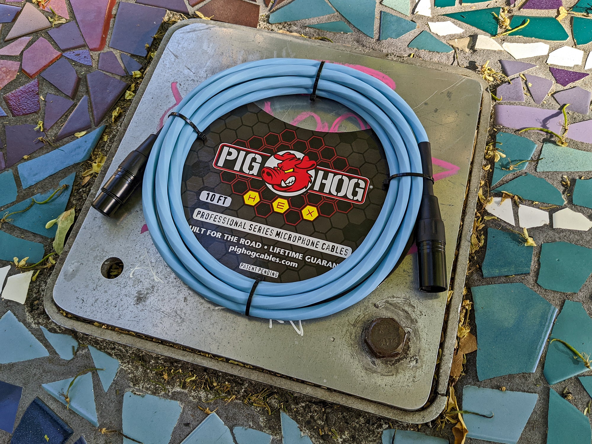 Pig Hog Hex Series Mic Cables Daphne Blue