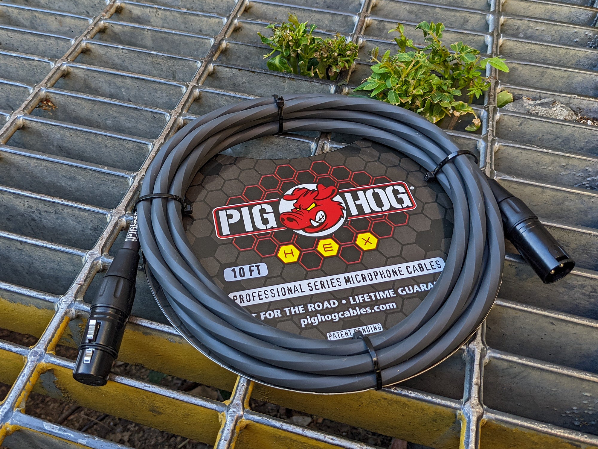 Pig Hog Hex Series Mic Cables - Grey