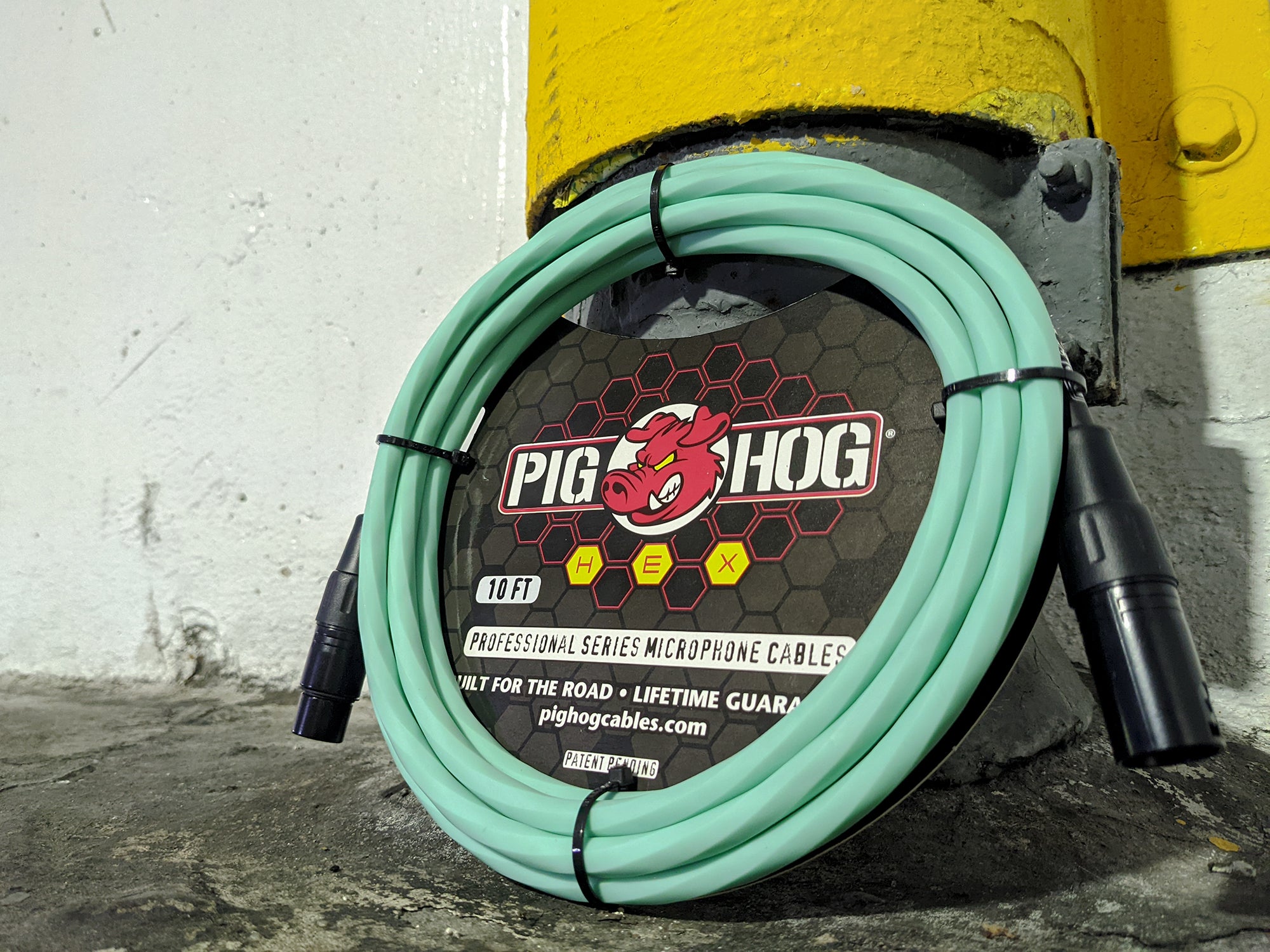 Pig Hog Hex Series Mic Cables - Seafoam  Green