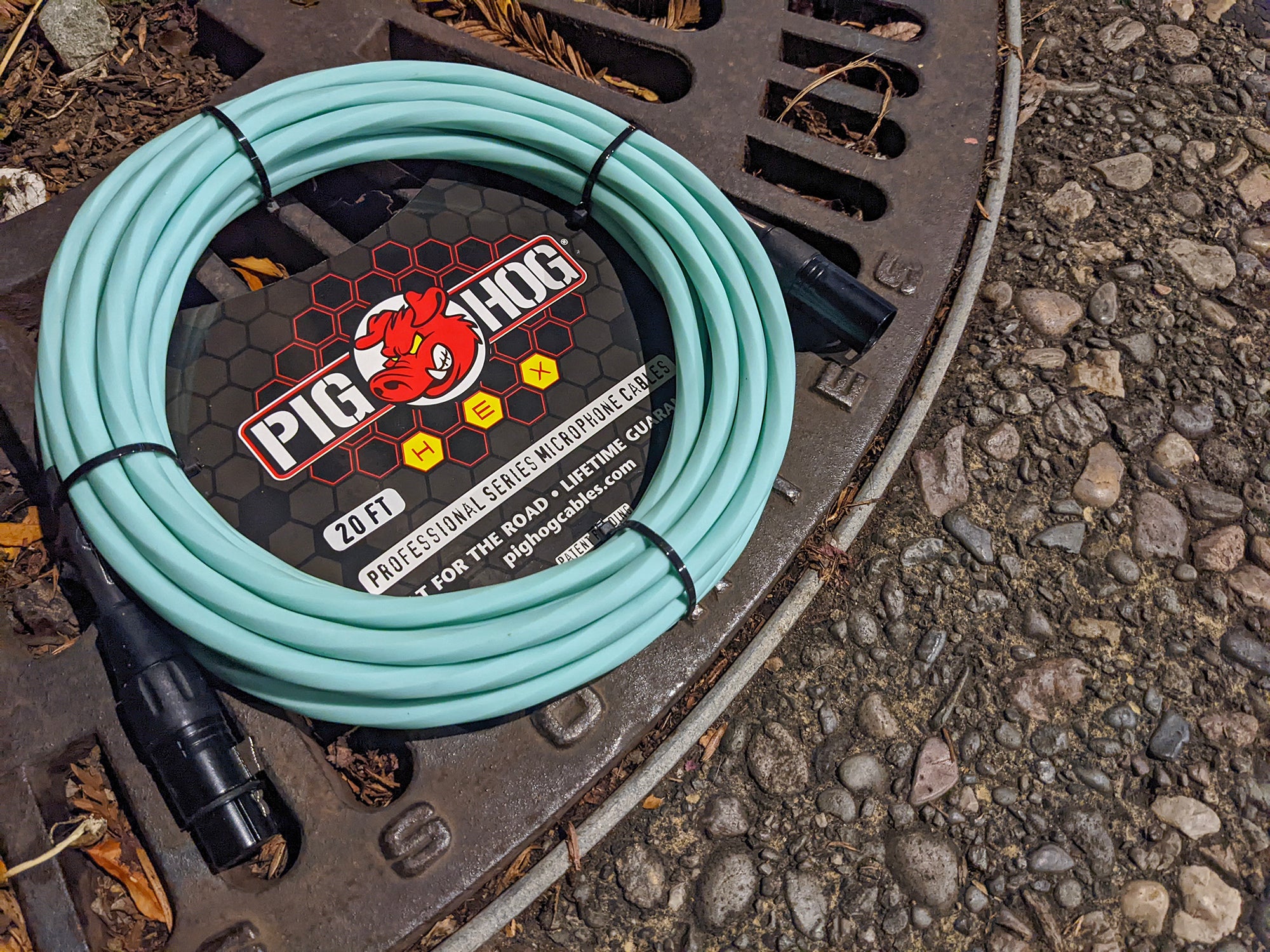 Pig Hog Hex Series Mic Cables - Seafoam  Green