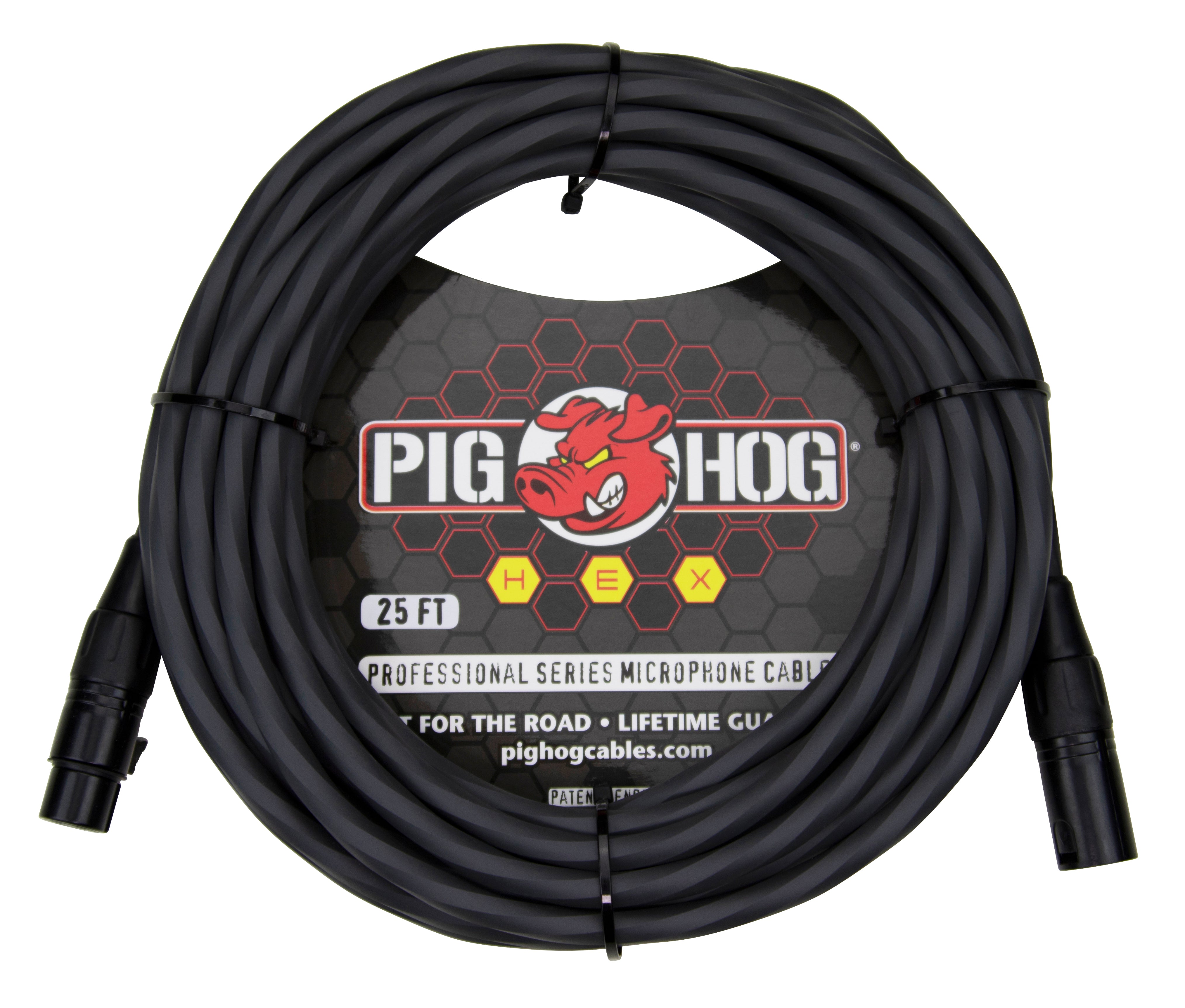 Pig Hog Hex Series Mic Cables - Grey