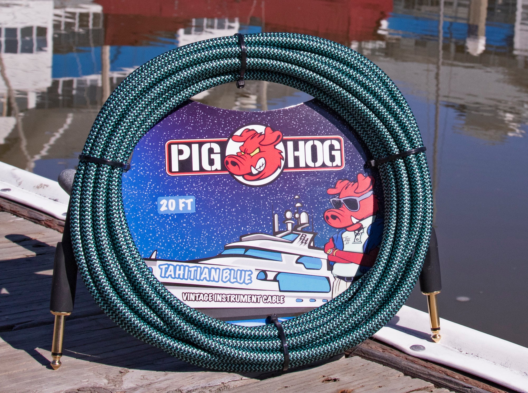 Pig Hog "Tahitian Blue" Instrument Cable