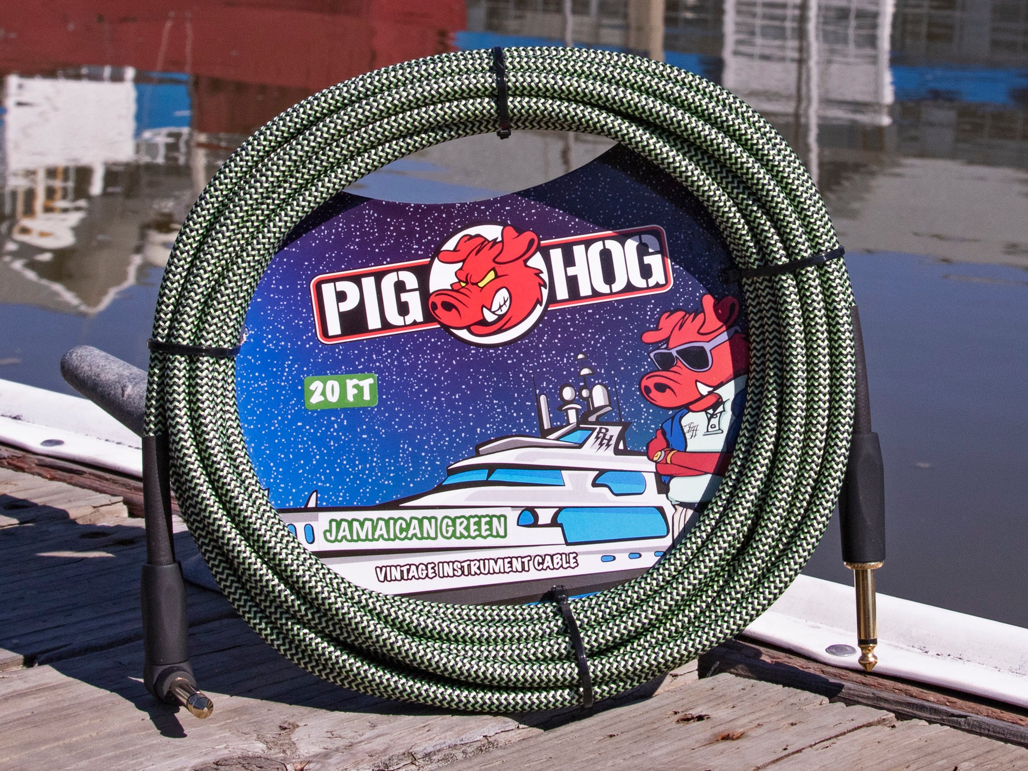 Pig Hog "Jamaican Green" Instrument Cable