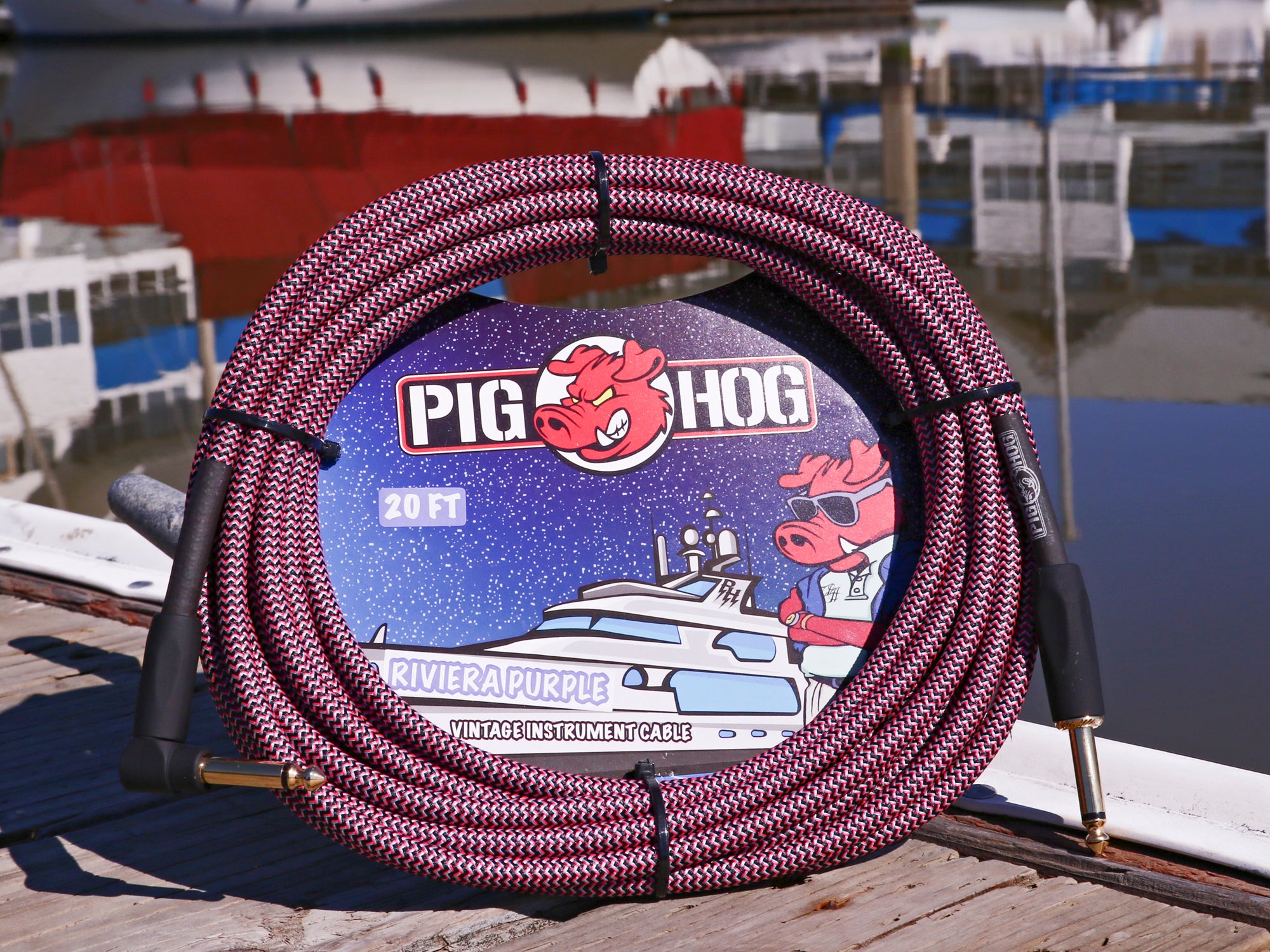 Pig Hog "Riviera Purple" Instrument Cable