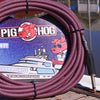 Pig Hog "Riviera Purple" Instrument Cable, 20ft Right Angle