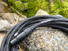 Pig Hog Black & White Woven Mic Cable, 20ft XLR