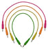 mono patch cables (Neon orange, neon green, neon yellow, neon pink)