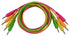 mono patch cables (Neon orange, neon green, neon yellow, neon pink)