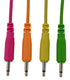 mono patch cables (Neon orange, neon green, neon yellow, neon pink)